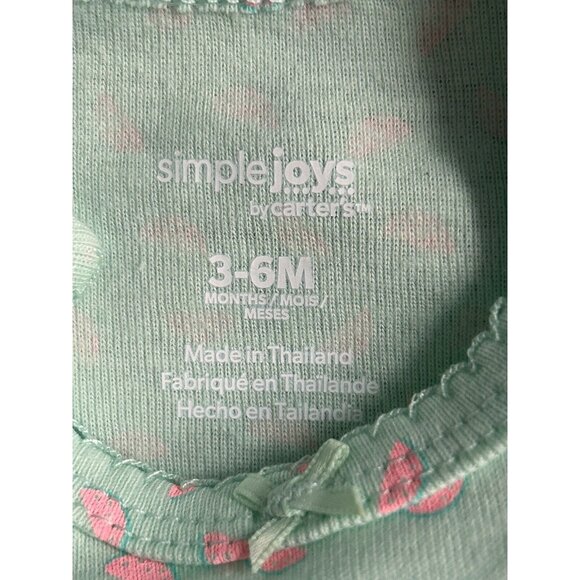 Simple Joys by Carter's Baby 5-Pack Short Sleeve Bodysuit One Piece 3-6 Months - Picture 5 of 11